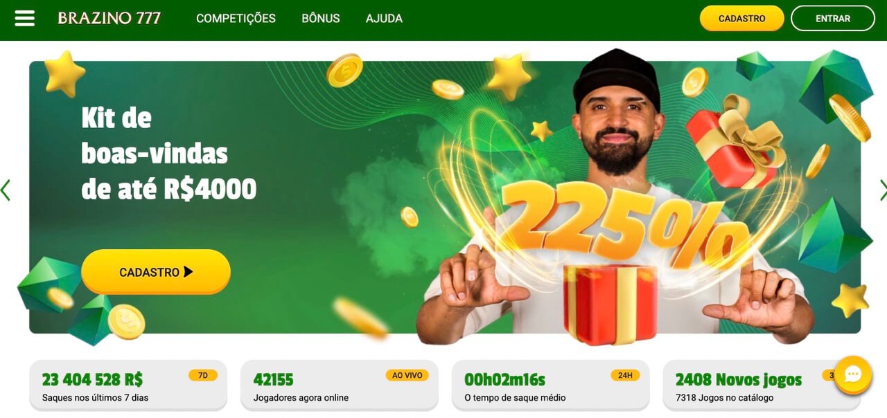 Brazino 777 o que é - Brazino777 casino online fist screen image